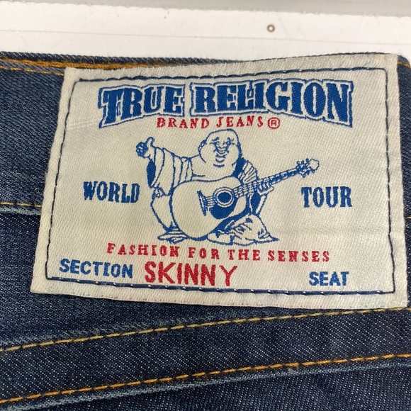True Religion Mens Skinny Jeans with Flap Pockets 38x34 - Picture 2 of 8